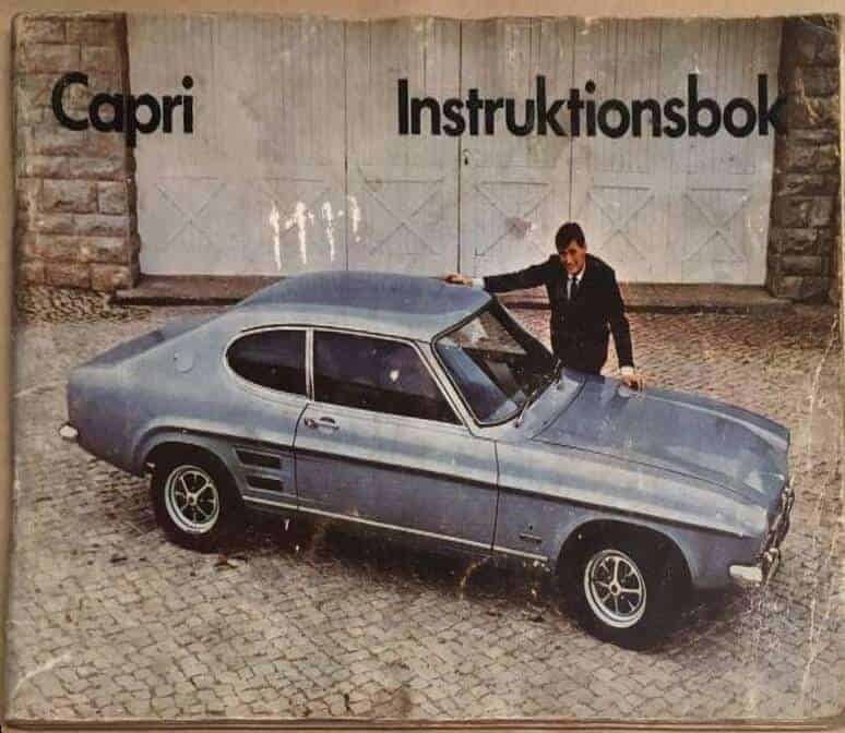 Ford Capri Instruktionsbok