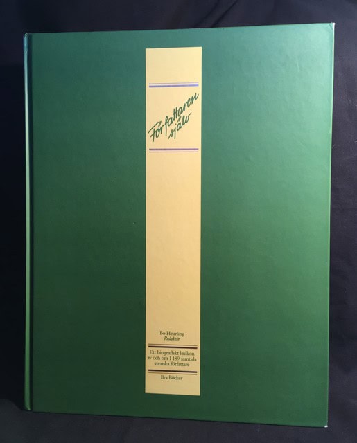 Författaren själv, Ett biografiskt lexikon av och om 1189 samtida svenska författare