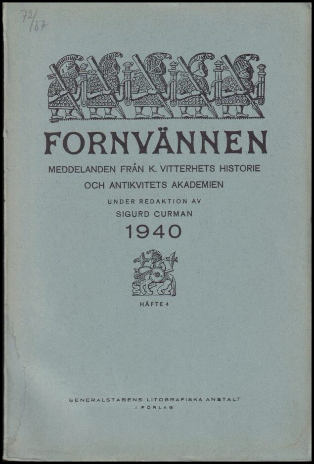 Fornvännen : 1940 / 4