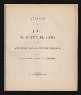 Förslag till lag om rätt till fiske
