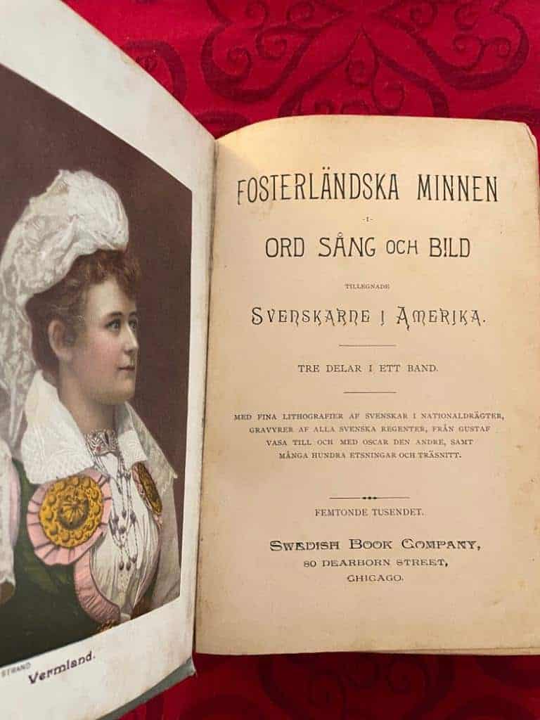 Fosterländska minnen i ord, sång och bild tillegnade svenskarne i Amerika