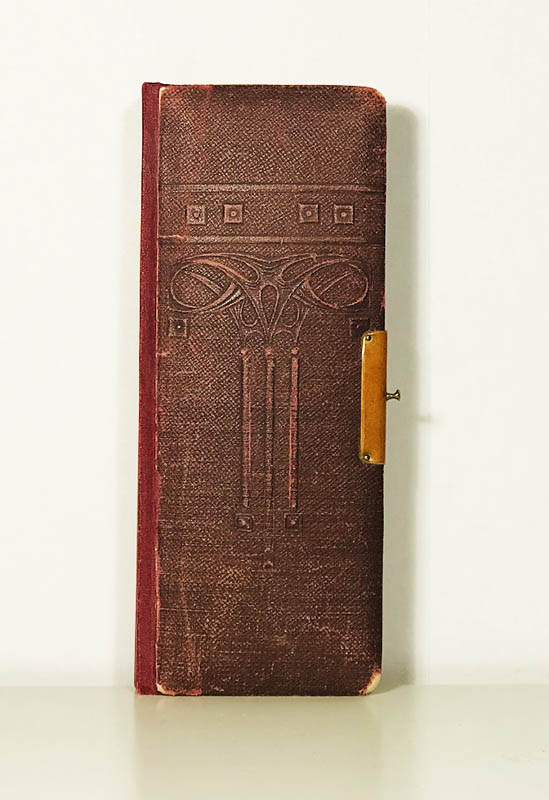 Fotoalbum i jugenstil för Ateljéporträtt från senare delen av 1800-talet (för fotografier)