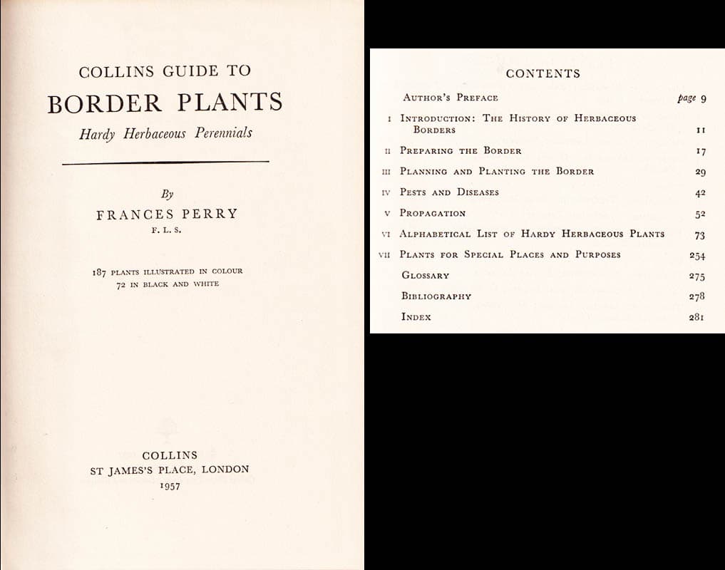 Frances Perry : Collins guide to border plants