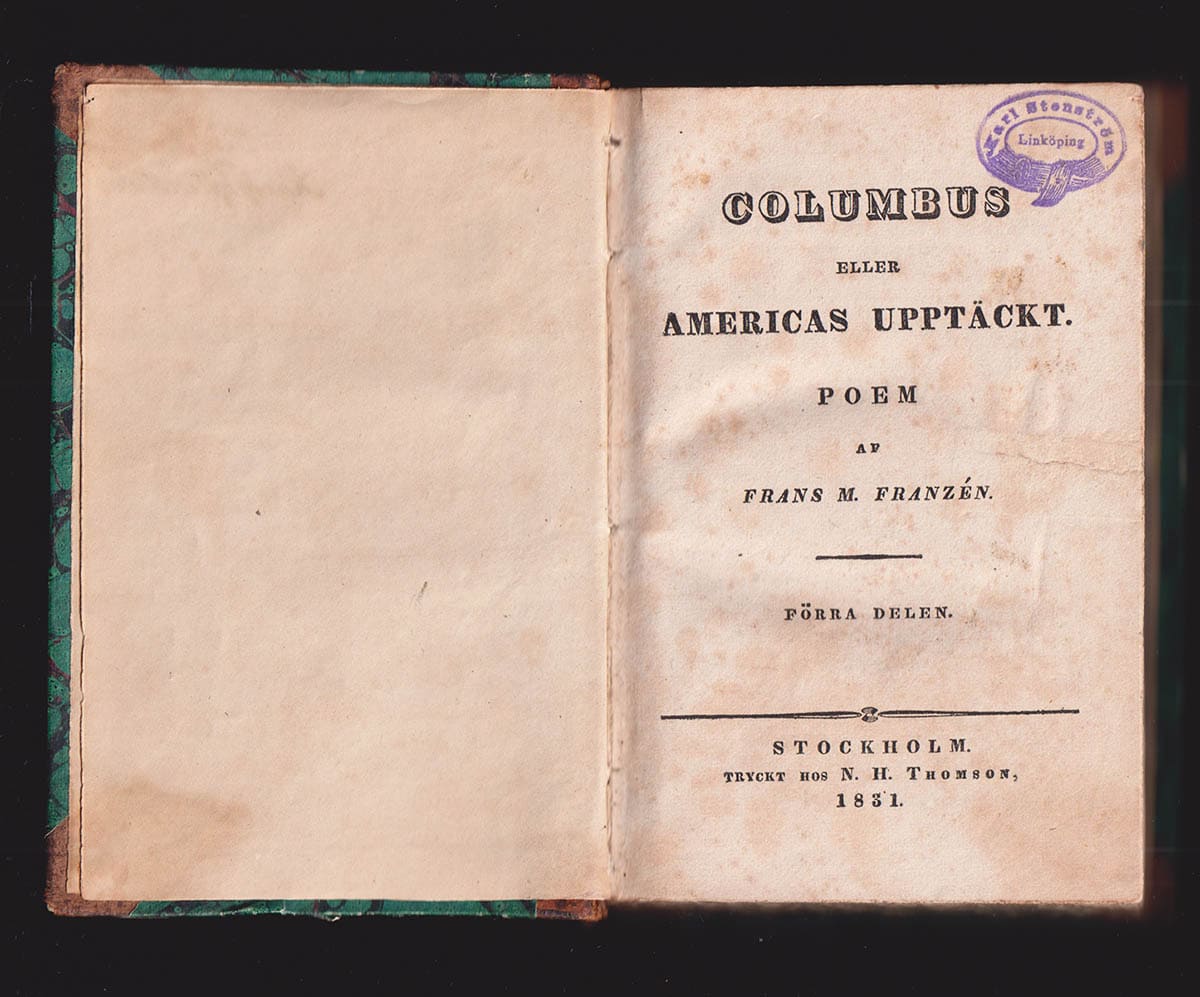 Frans Michael Franzén : Columbus eller Americas upptäckt