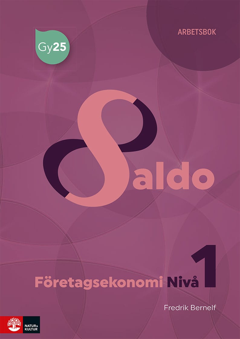 Fredrik Bernelf : Saldo Företagsekonomi nivå 1 Arbetsbok