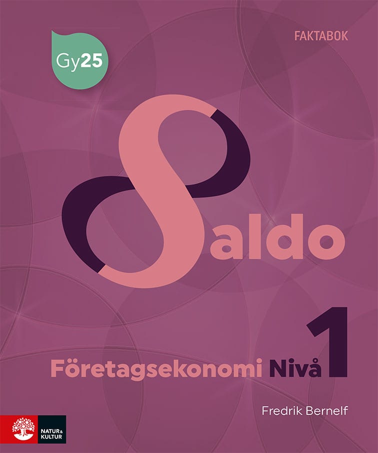 Fredrik Bernelf : Saldo Företagsekonomi nivå 1 Faktabok