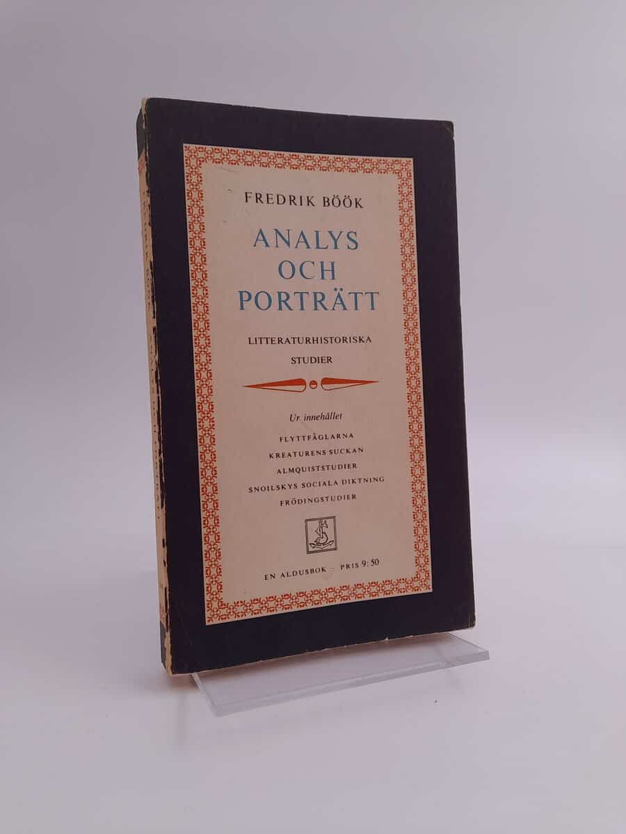 Fredrik Böök : Analys och porträtt