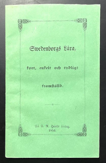 Fredrik Herman von Walden : Swedenborgs lära, kort enkelt och tydligt framställd.