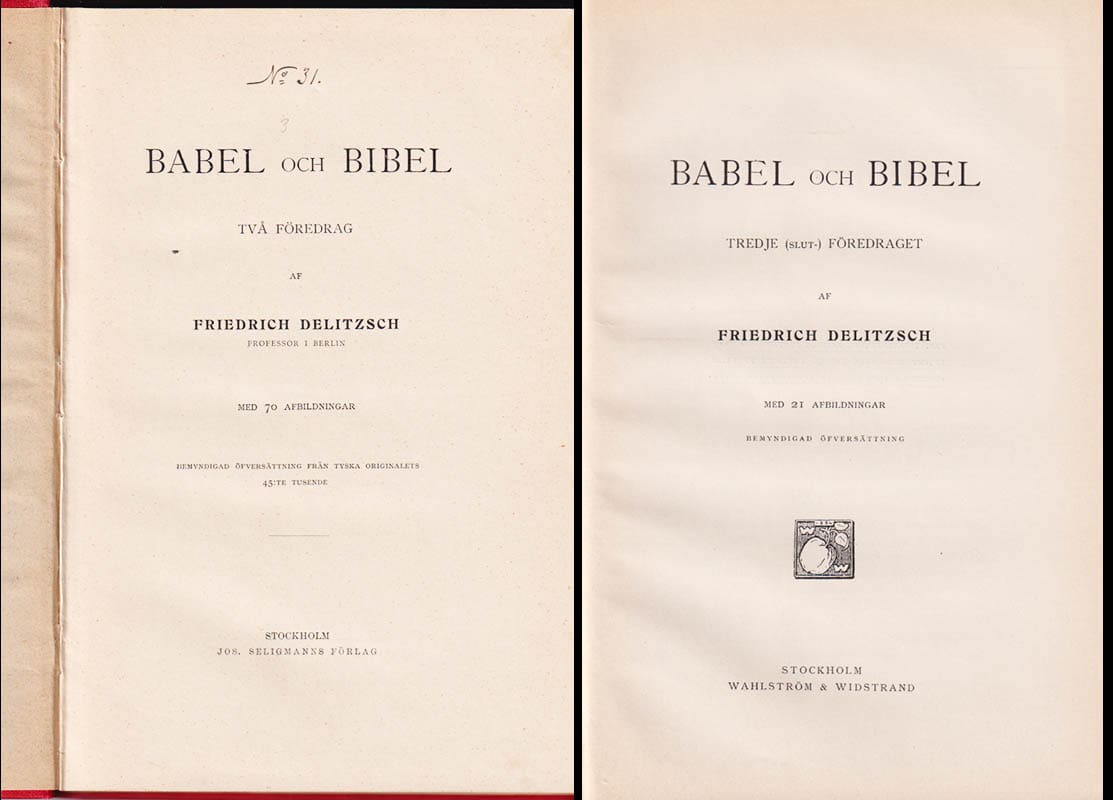 Friedrich Delitzsch : Babel och bibel