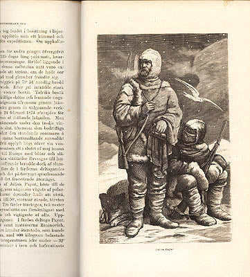 Friedrich von Hellwald : I höga Norden eller nordpolsforskningarna från äldsta till närvarande tider. Fri öfversättning af Fil. d:r C. R. Sundström. Med 28 planscher, 108 träsnitt i texten och 1 karta
