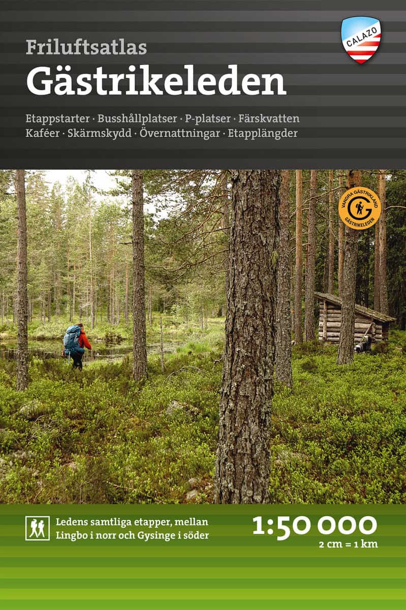 Friluftsatlas Gästrikeleden 1:50.000