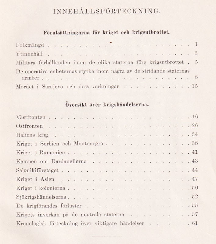 G. A. Nyqvist : Världskriget. Kortfattad översikt med porträtt, kartor m. m.