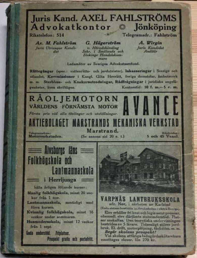 G A Persson : Älvsborgs läns kalender