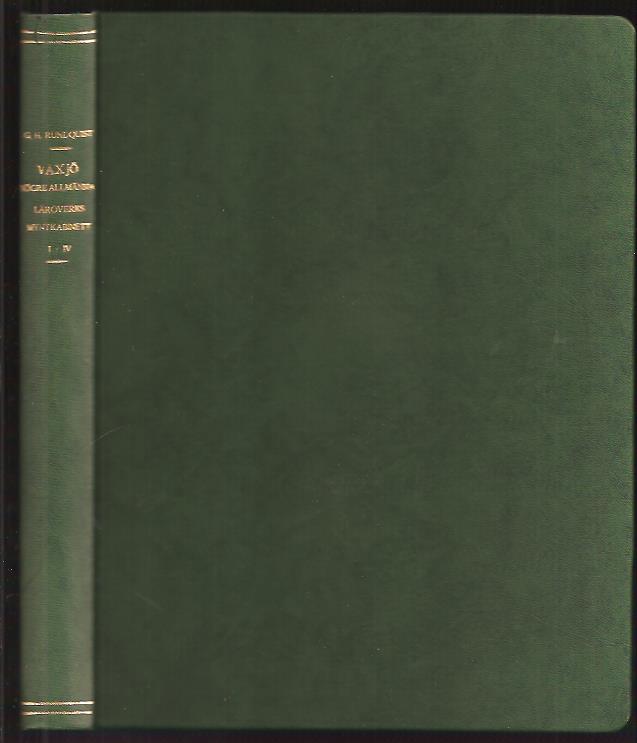 G. Hilding Rundquist : Förteckning över Växjö högre allmänna läroverks mynt- och medaljsamling jämte Smålands museums i Växjö därmed förenade likartade samlingar