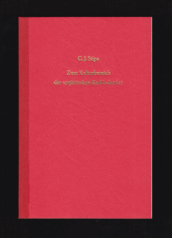G. J. Stipa : Zum Kulturbereich der syrjänischen Kerbkalender