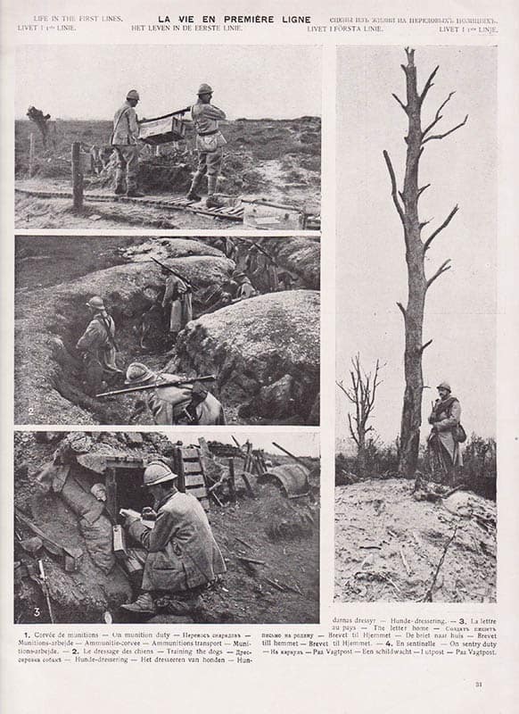 G. Malleterre : La gloire de la France (Frankrikes ära). (No ?). Nos Soldats! (Våra soldater!)