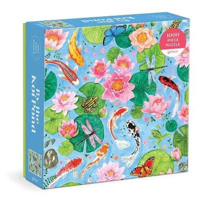 Galison : By The Koi Pond 1000 Piece Puzzle in Square Box
