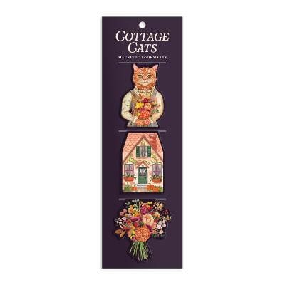 Galison : Cottage Cats Magnetic Bookmarks