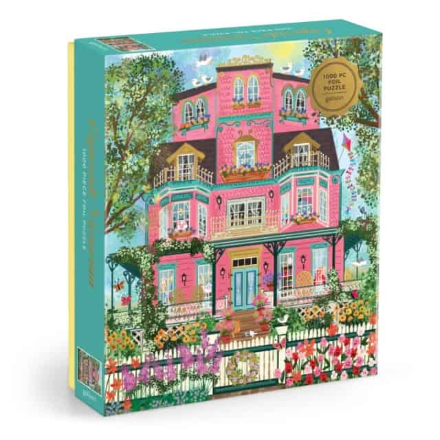 Galison : Joy Laforme Capeside Victorian 1000 Piece Foil Puzzle