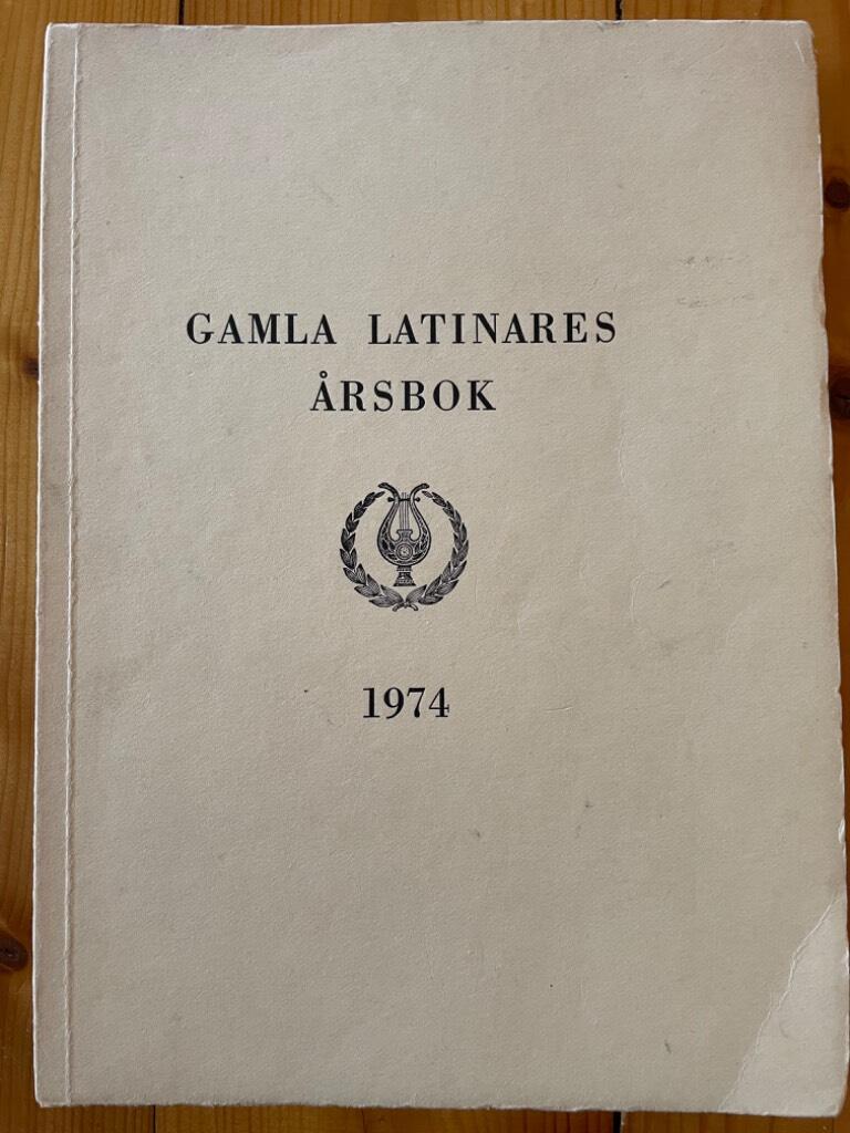 Gamla Latinares Årsbok 1974