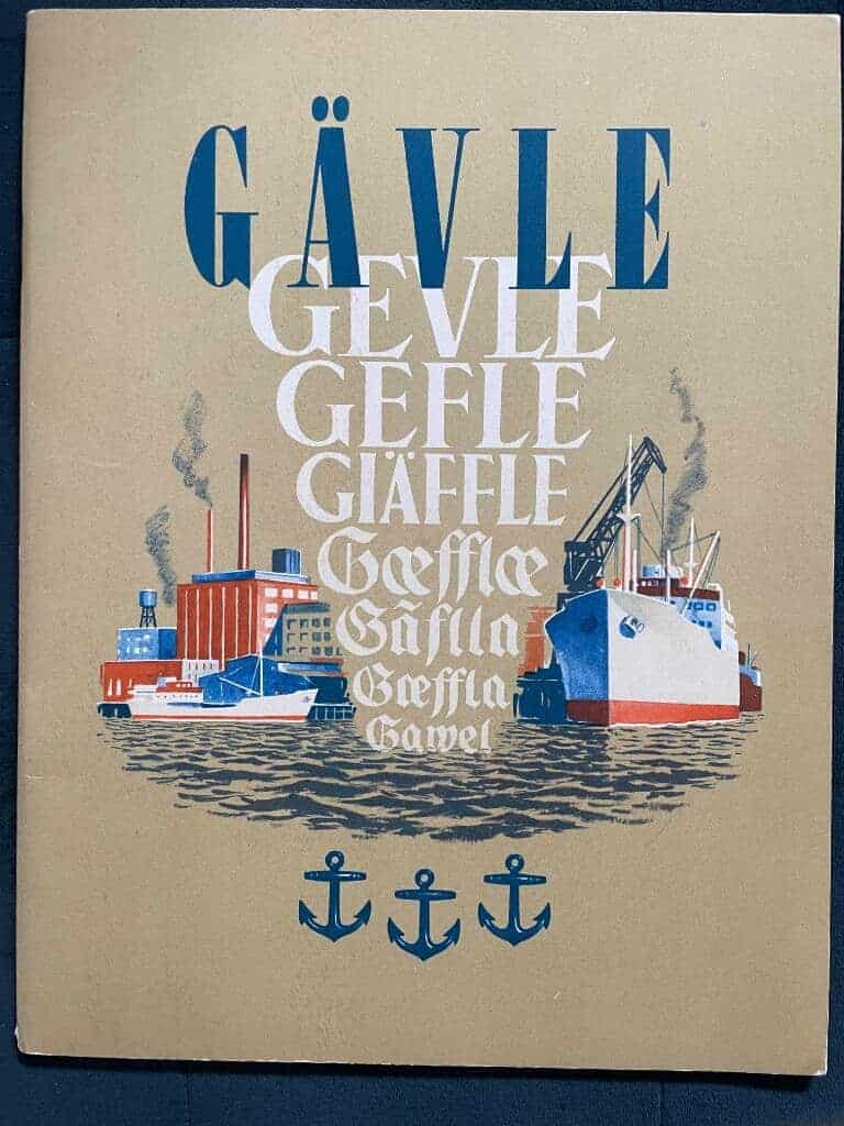 Gävle. Nutidsstaden- Framtidsstaden 1446-1946. Aktuella bilder från staden och jubileumsutställningen