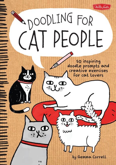 Gemma Correll : Doodling for cat people - 50 inspiring doodle prompts and creative exercise