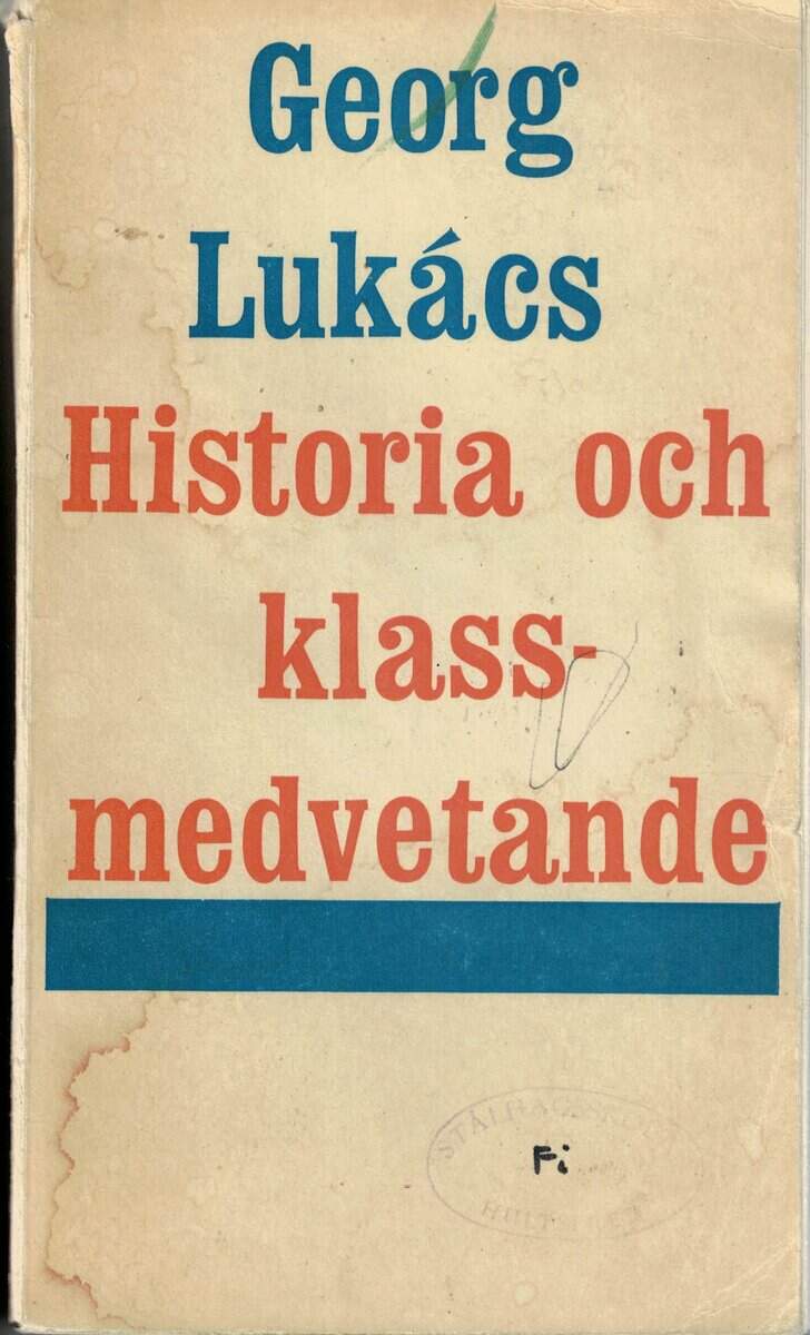 Georg Lukács : Historia och klassmedvetande