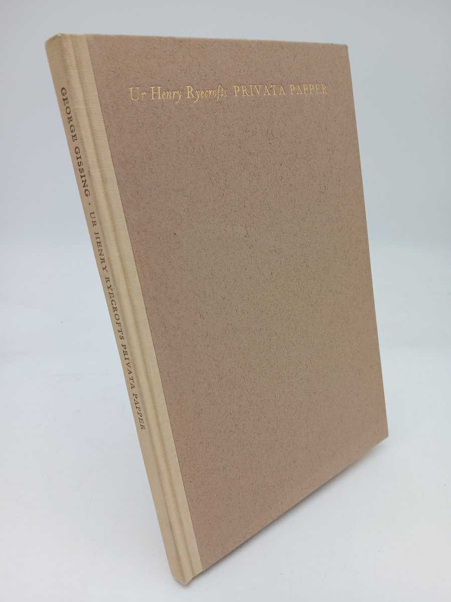 George Gissing : Ur Henry Ryecrofts privata papper