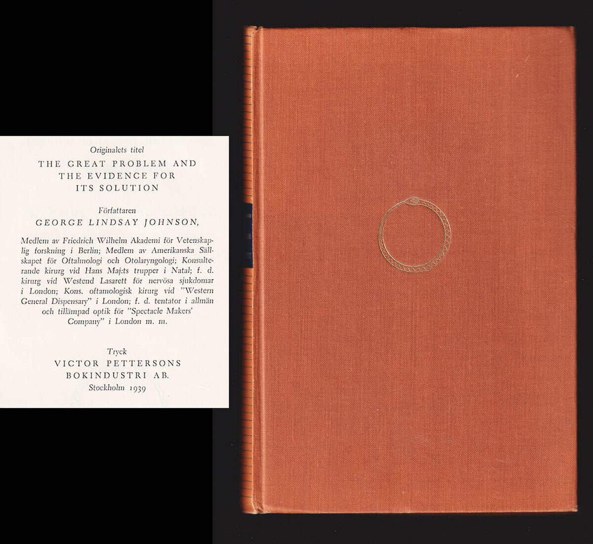 George Lindsay Johnson : Det stora problemet