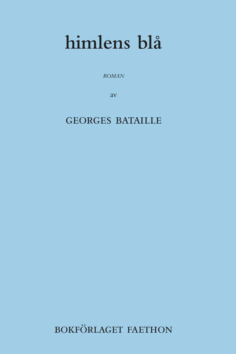 Georges Bataille : Himlens blå