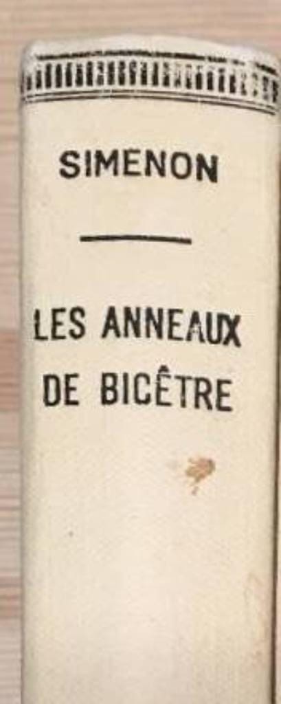 Georges Simenon : Les Anneaux de Bicetre