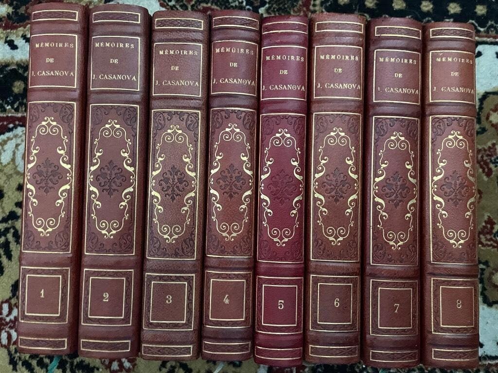 Giacomo Casanova : Memoires de J. Casanova de Seingalt Ecrits par Lui-Meme 1-8 (komplett)