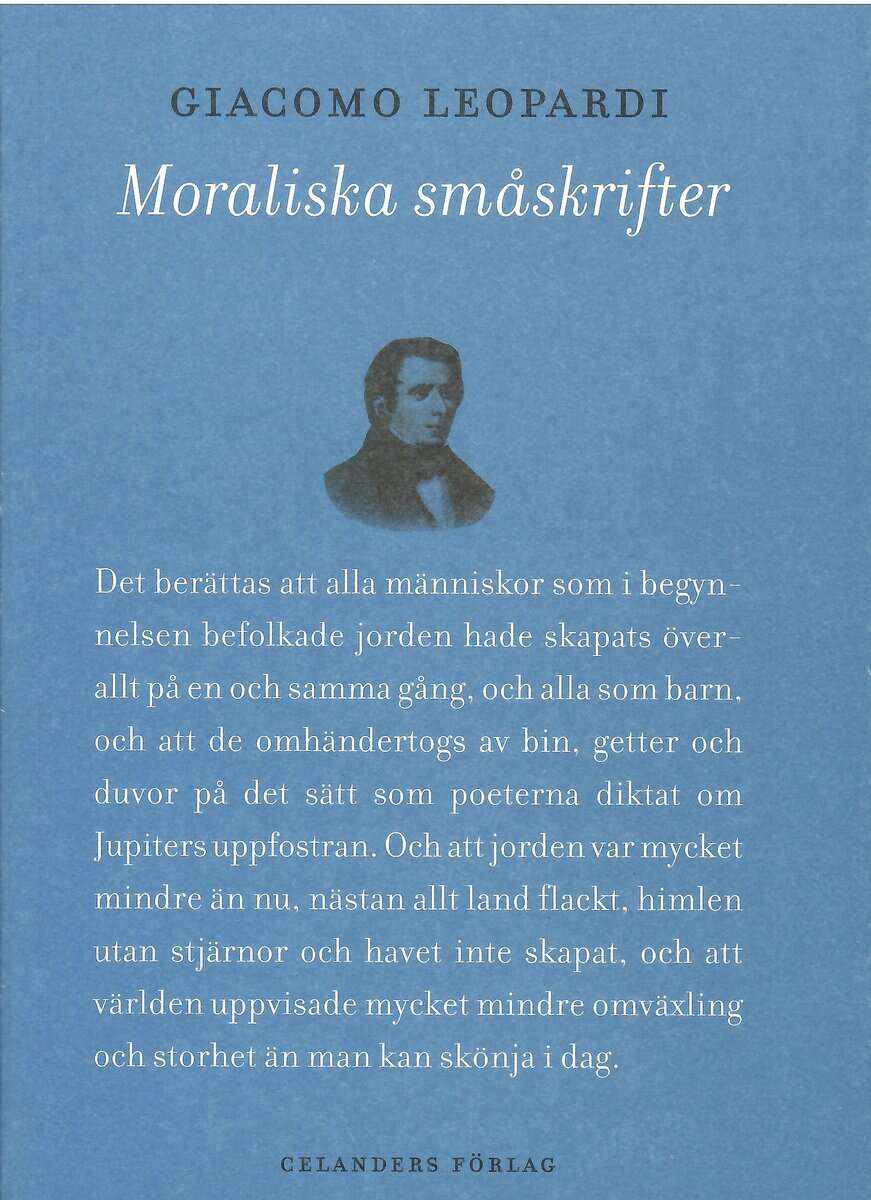 Giacomo Leopardi : Moraliska småskrifter