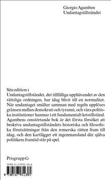 Giorgio Agamben : Site Editions