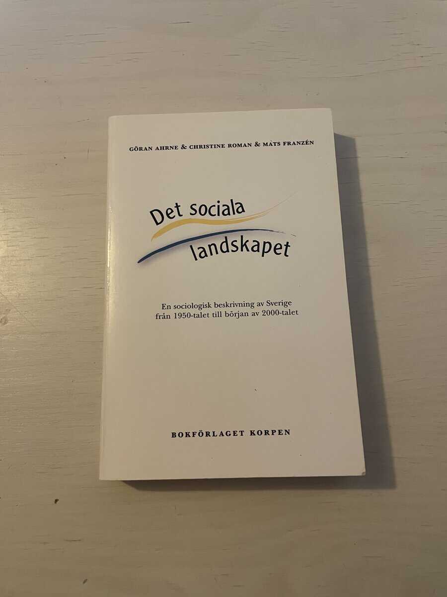 Göran Ahrne : Det sociala landskapet