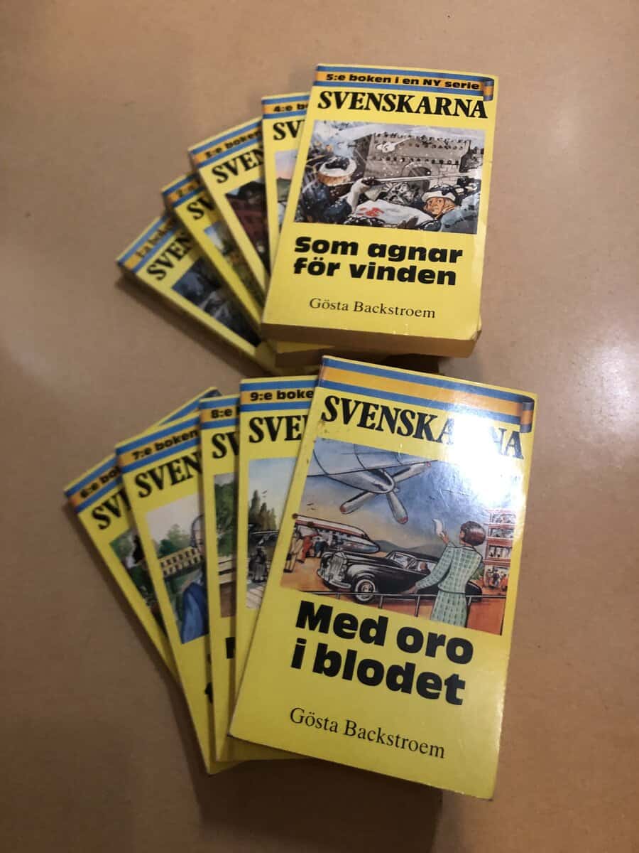 Gösta Backstroem : Svenskarna 1-10 - Kampen mot fattigdomen - I Gustaf Wasas tjänt - Mot okända mål - Segrar & nederlag - Som agnar för vinden - Fattiga och rika - Storhetstidens slut - Nya världar öppnar sig - Rättvisan segrar - Med oro i blodet