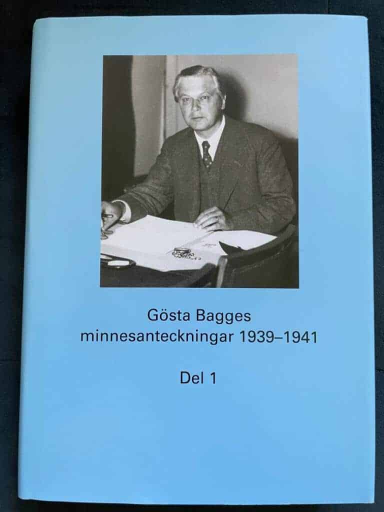 Gösta Bagge ; Blidberg, Kersti : Gösta Bagges minnesanteckningar. Del 1, 1939-1941