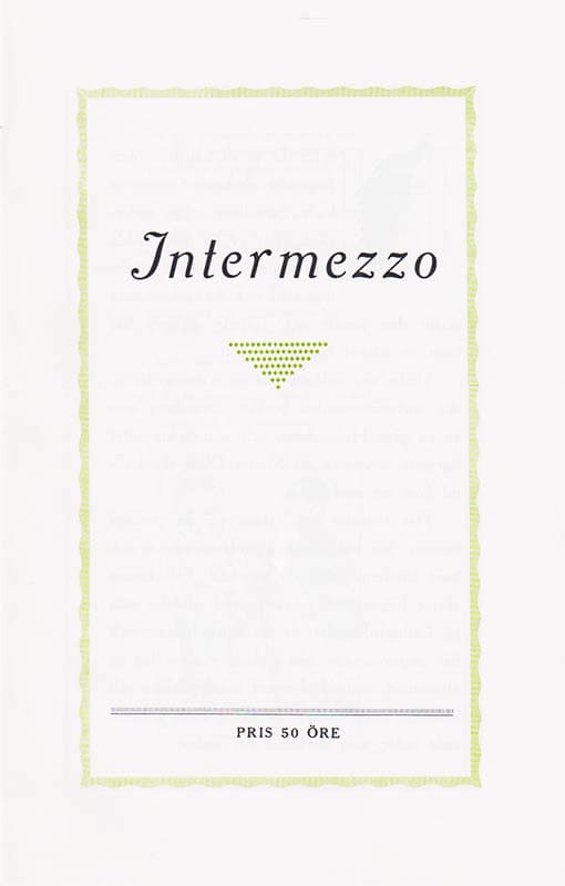 Gösta Westman : Intermezzo