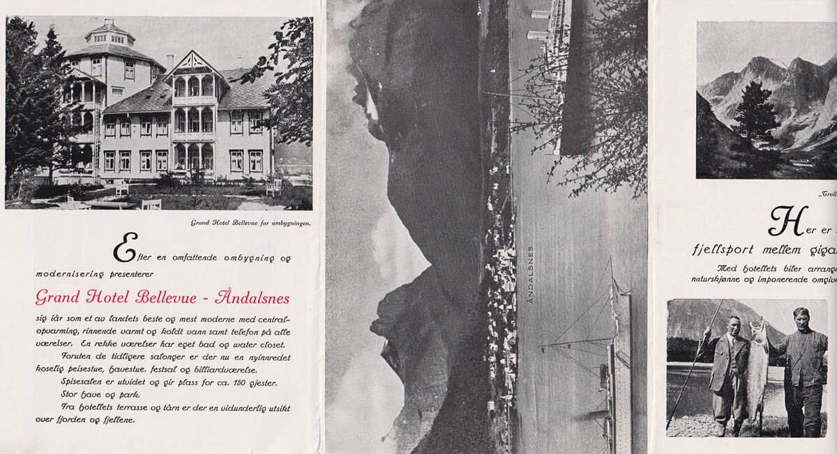 Grand Hotel Bellevue - Åndalsnes (Turistbroschyr)