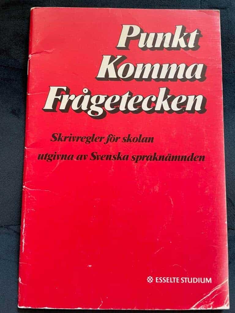 Grünbaum, Catharina ; Svenska språknämnden : Punkt, komma, frågetecken