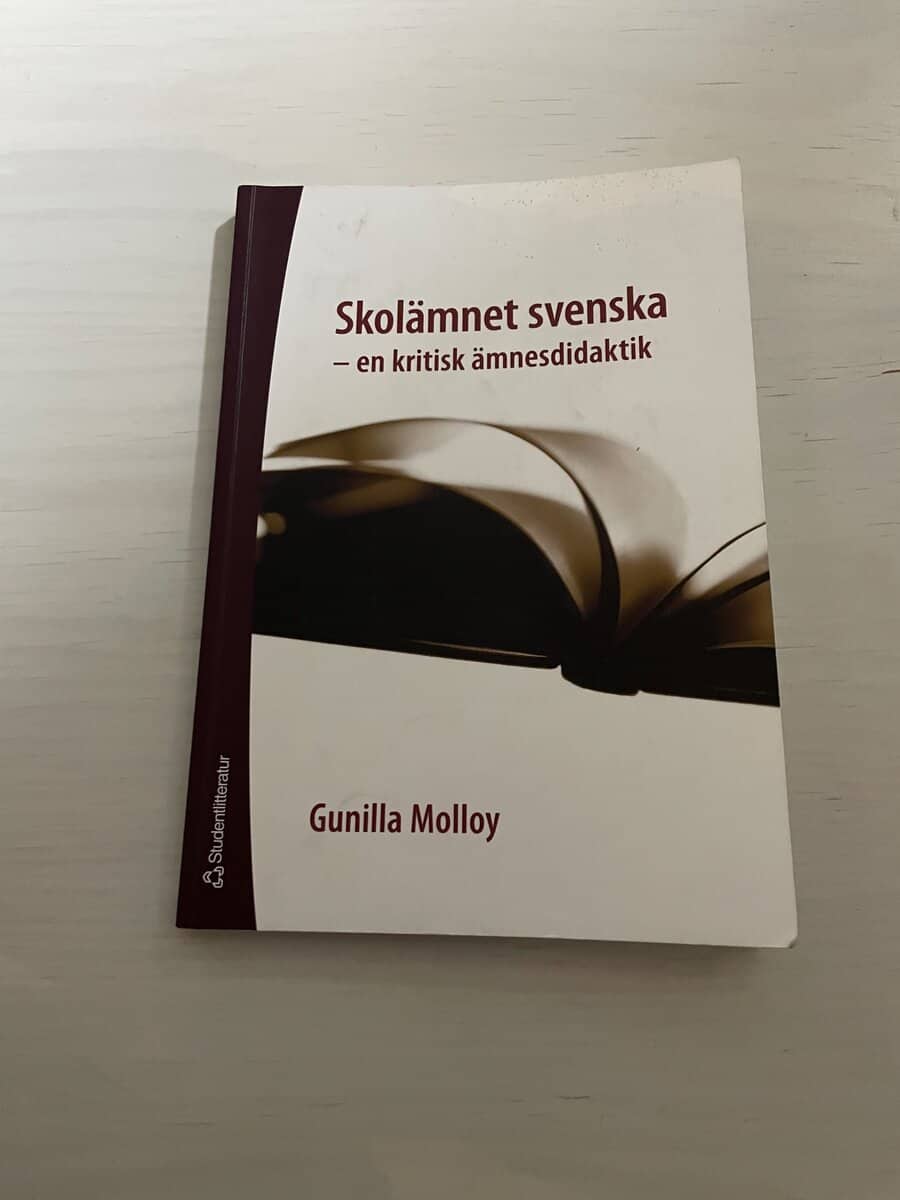 Gunilla Molloy : Skolämnet svenska