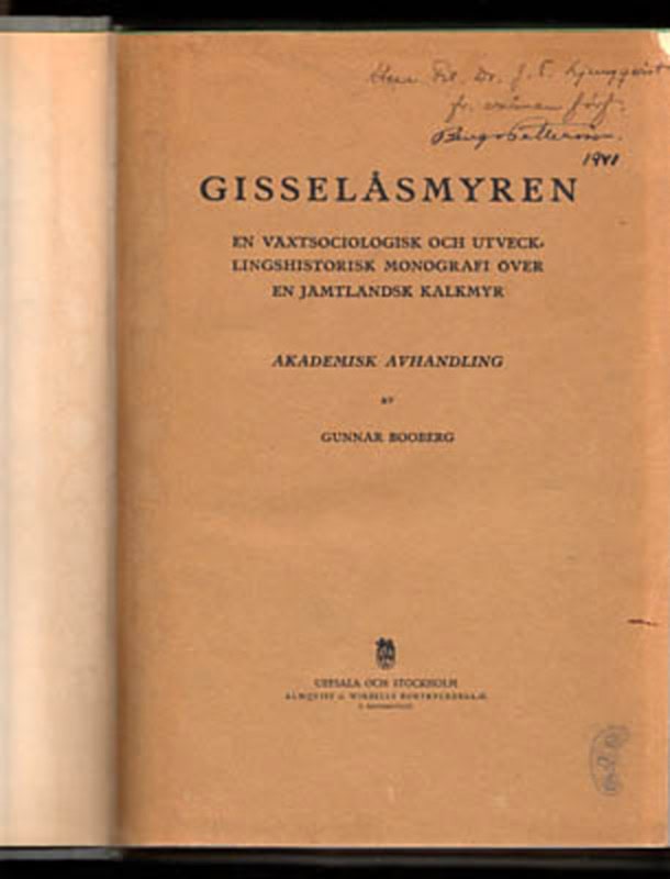 Gunnar Booberg : Gisselåsmyren