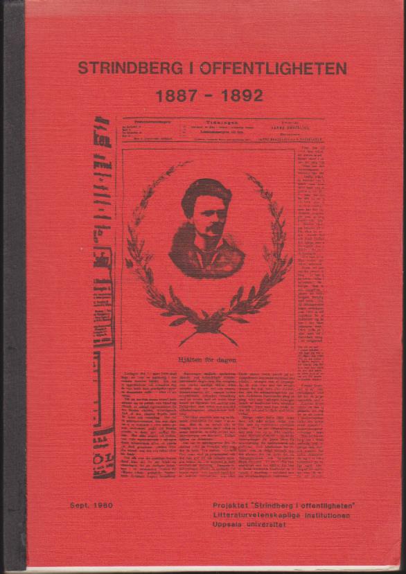 Gunnar Brandell : Strindberg i offentligheten 1887-1892