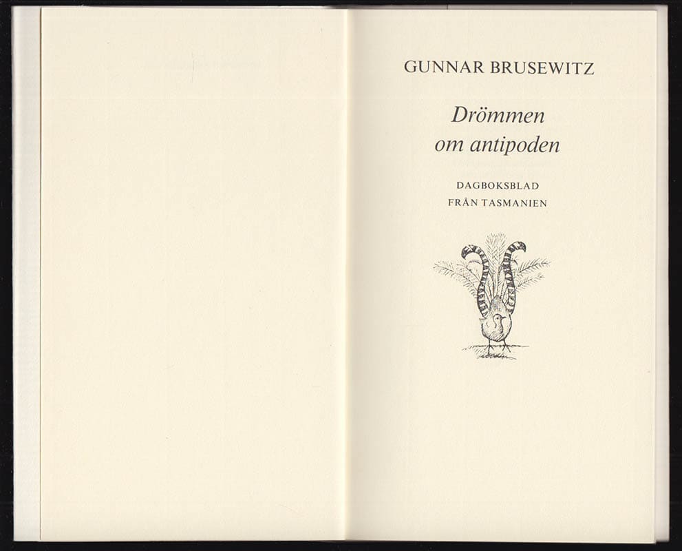 Gunnar Brusewitz : Drömmen om antipoden
