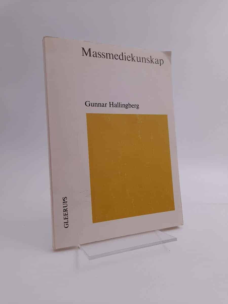 Gunnar Hallingberg : Massmediekunskap