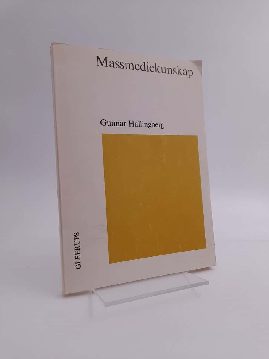 Gunnar Hallingberg : Massmediekunskap
