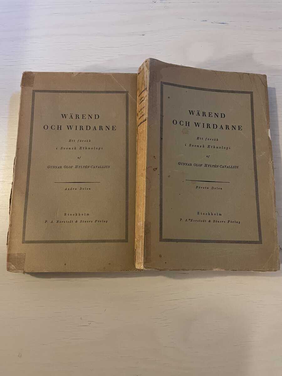 Gunnar Olof Hyltén-Cavallius : Wärend och Wirdarne ett försök i svensk ethnologi I-II (1-2)