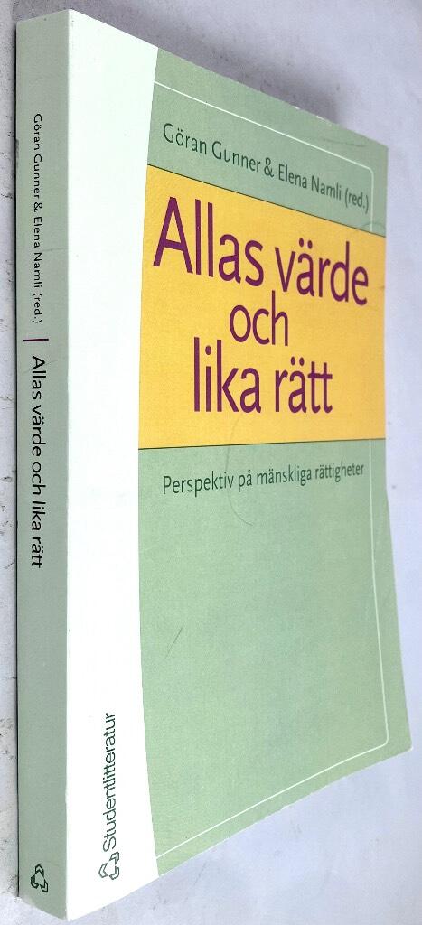 Gunner, Göran ; Namli, Elena : Allas värde och lika rätt