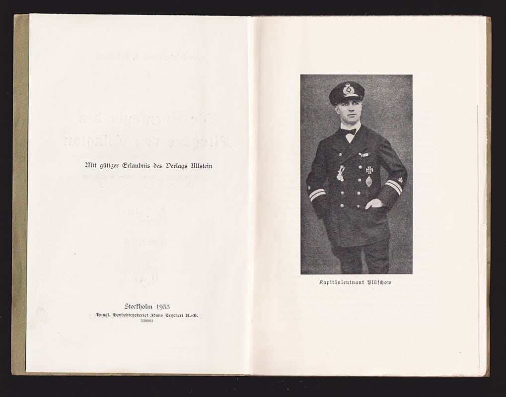 Gunther Plüschow : Die Abenteuer des Fliegers von Tsingtau. Verkürzte Auflage für schwedische Schulen mit Anmerkungen herausgegeben von S. Holm. Zweite Auslage