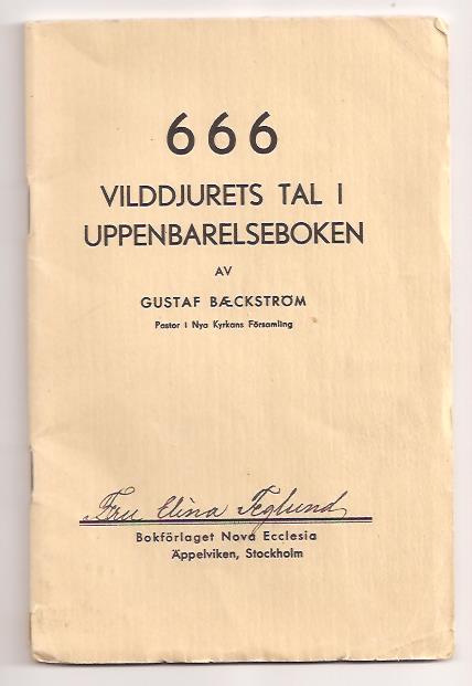 Gustaf. Bæckström : 666